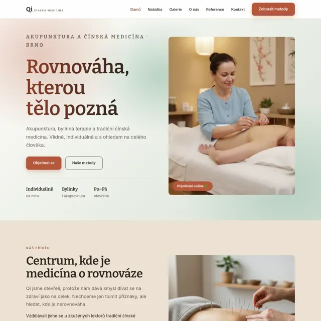 Ukázkový web — akupunktura a čínská medicína