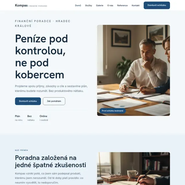 Ukázkový web — finanční poradce