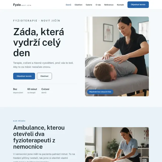 Ukázkový web — fyzioterapie