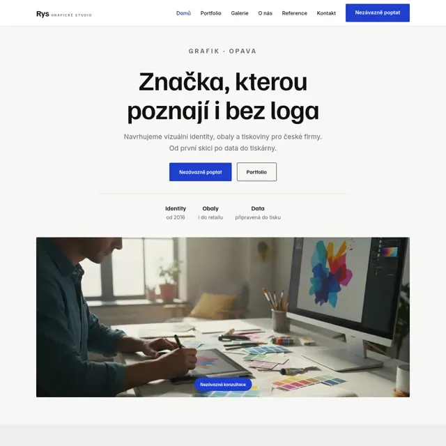 Ukázkový web — grafik