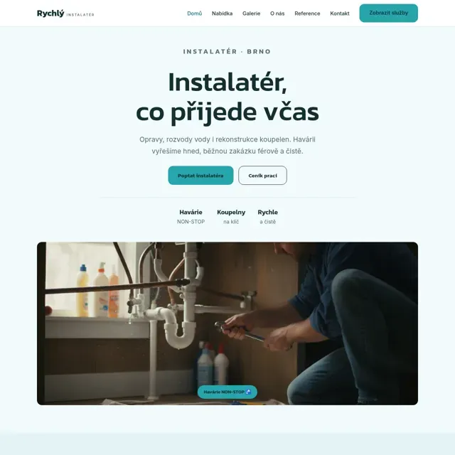 Ukázkový web — instalatér