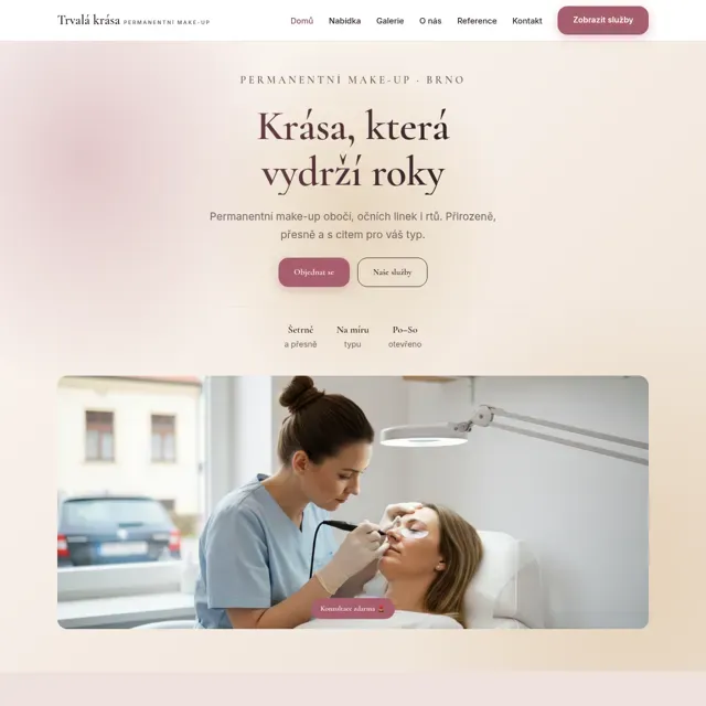 Ukázkový web — Kosmetika – permanentní make-up