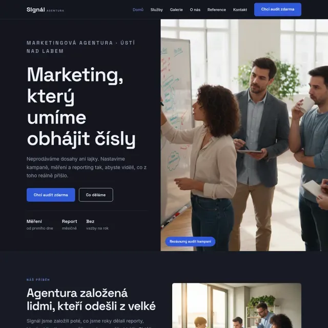 Ukázkový web — marketingová agentura