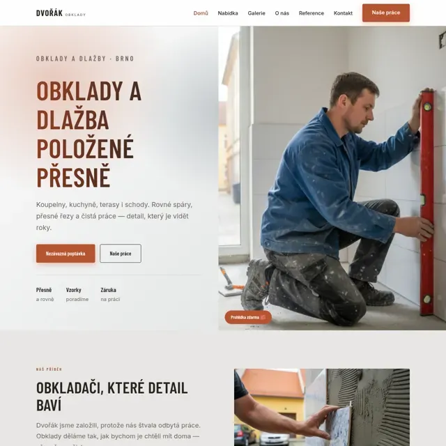 Ukázkový web — obklady a dlažby
