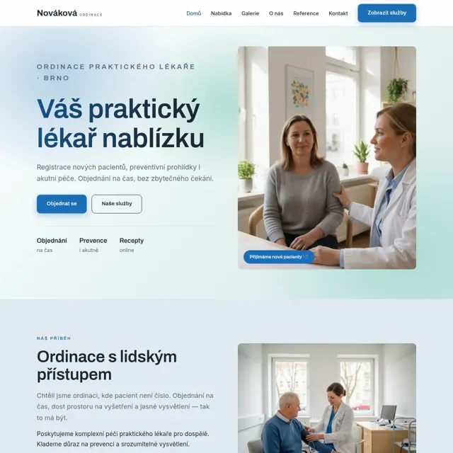 Ukázkový web — ordinace praktického lékaře
