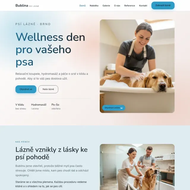 Ukázkový web — Psí salon – lázně