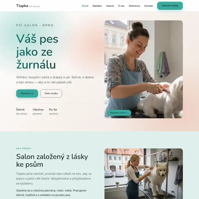 Ukázkový web — psí salon