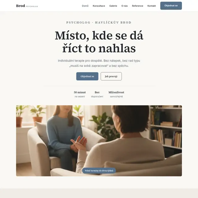 Ukázkový web — psycholog