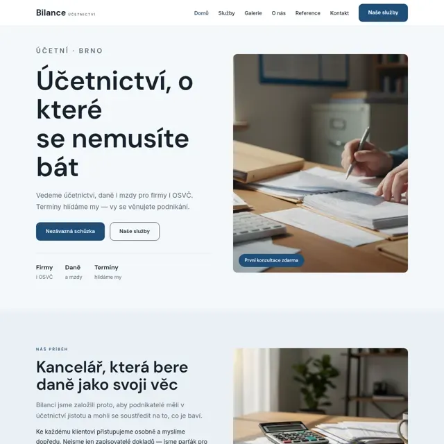 Ukázkový web — účetní