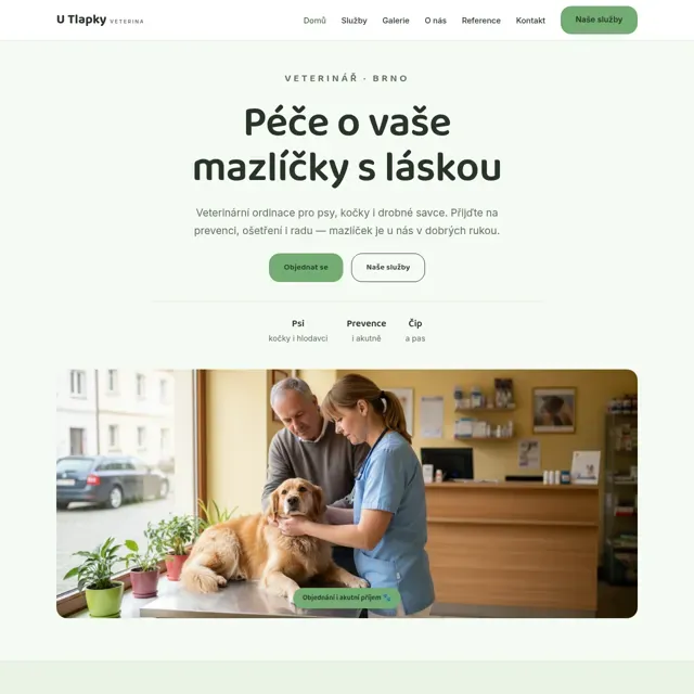 Ukázkový web — veterinář