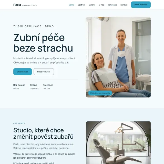 Ukázkový web — zubní ordinace