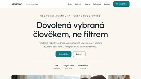 Ukázkový web — cestovní agentura