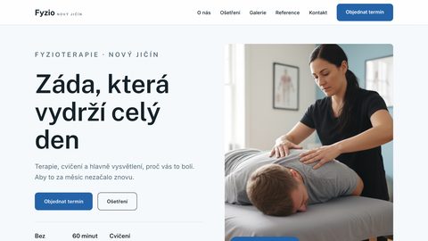 Ukázkový web — fyzioterapie