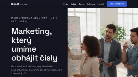 Ukázkový web — marketingová agentura