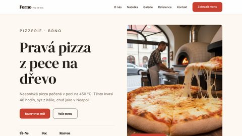 Ukázkový web — pizzerie