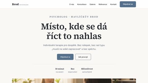 Ukázkový web — psycholog
