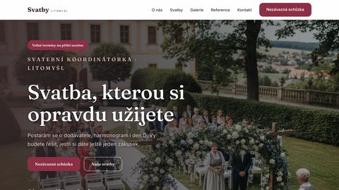 Ukázkový web — svatební koordinátor