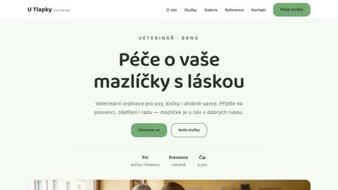 Ukázkový web — veterinář