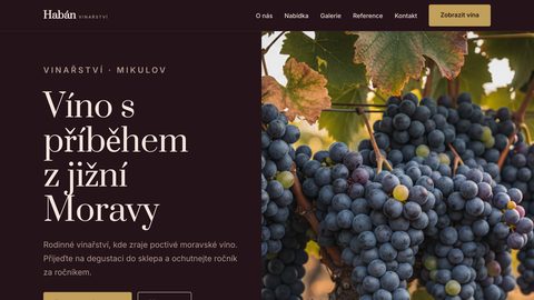 Ukázkový web — vinařství