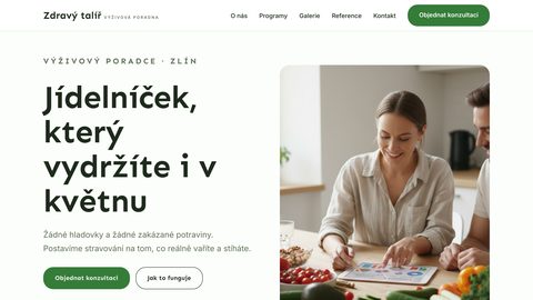 Ukázkový web — výživový poradce