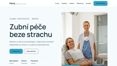 Ukázkový web — zubní ordinace