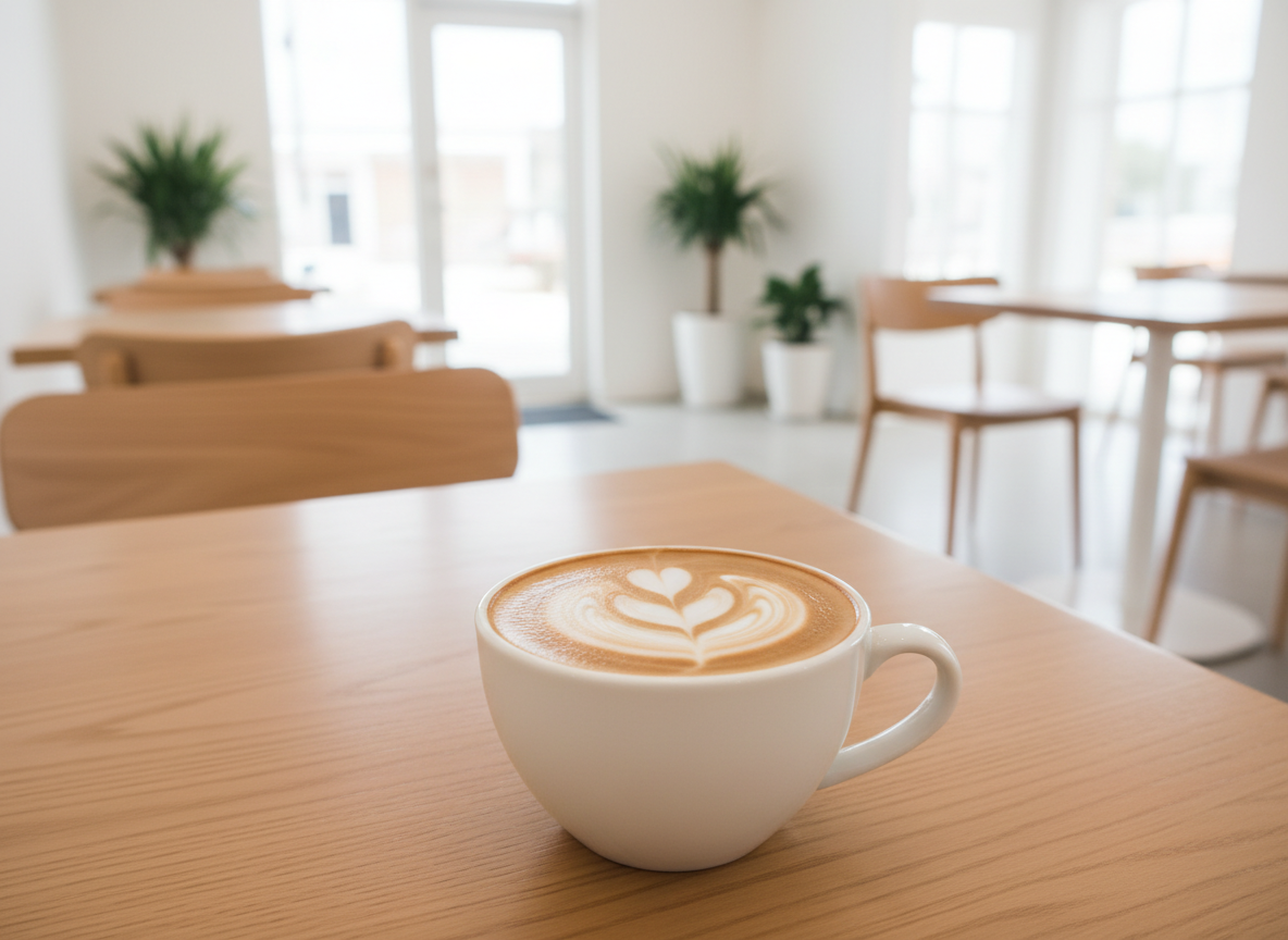 Flat white s latte art